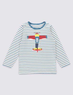 Aeroplane Applique Top &#40;3 months - 5 years&#41;